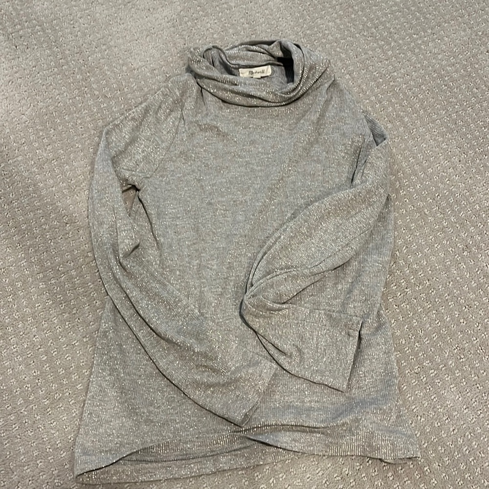 Shimmery Madewell turtleneck